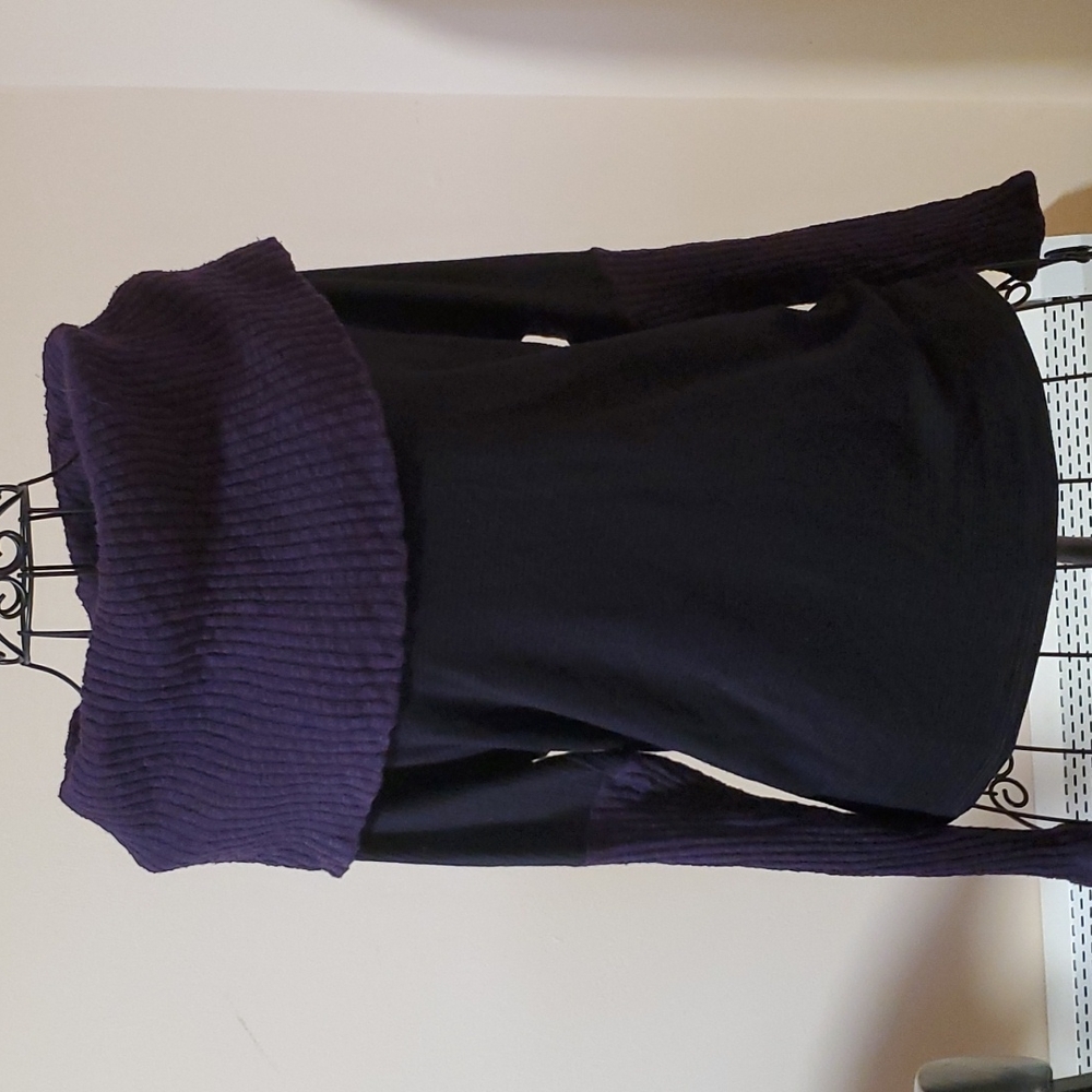 Michael Stars purple and black sweater size S